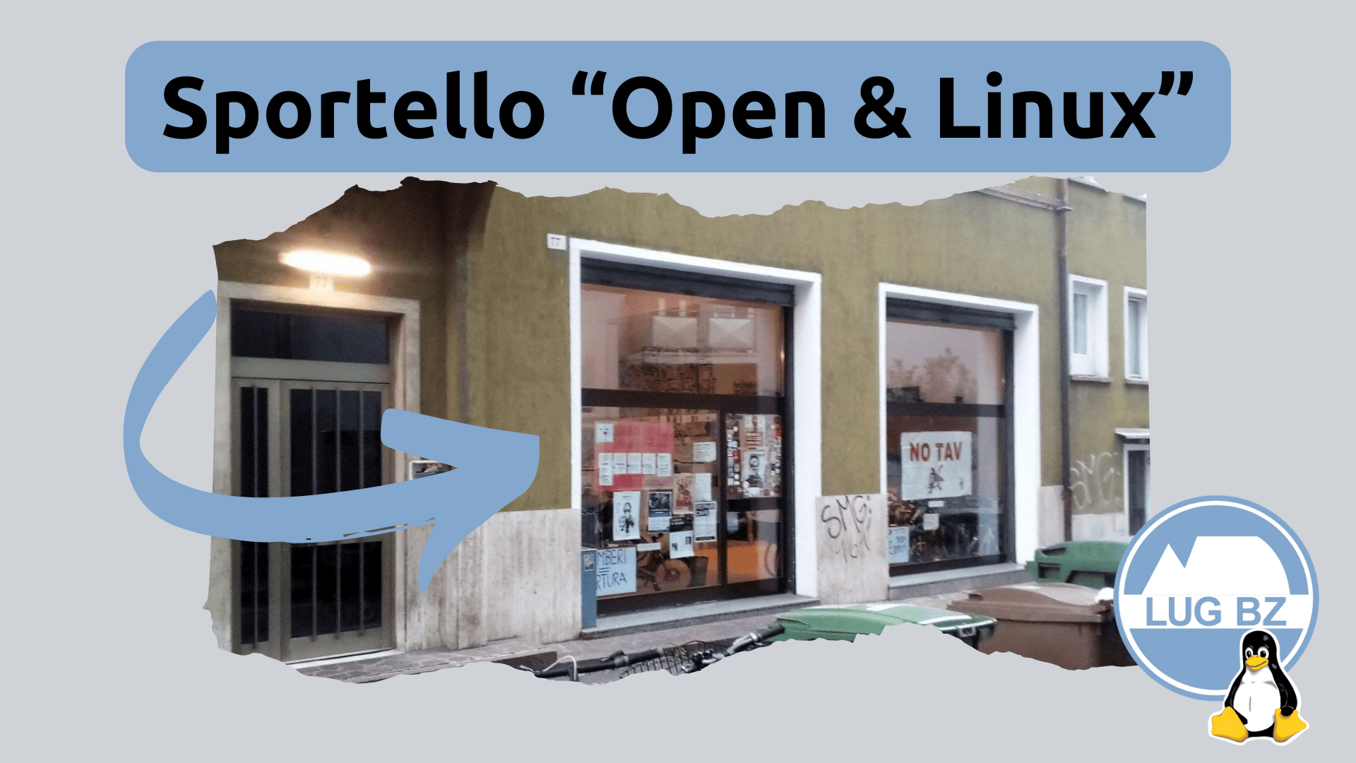 Weekly meetings at Spazio77 “Sportello Open & Linux”